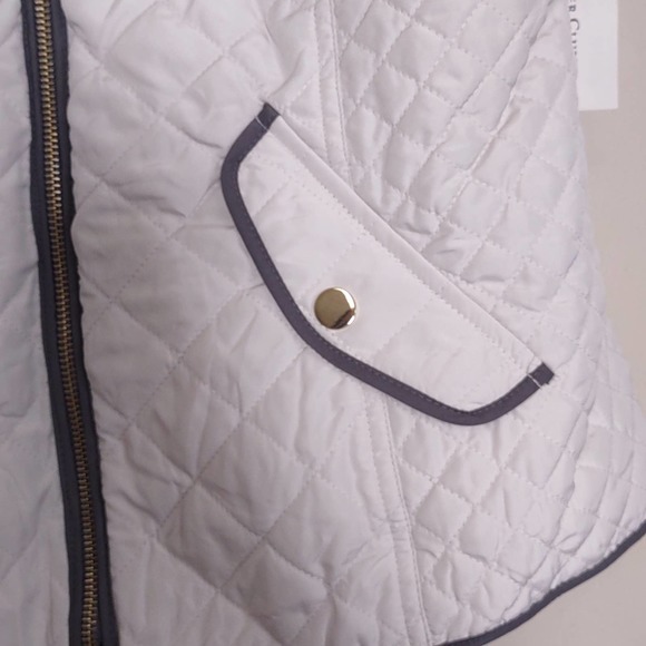 Charter Club Quilted Cotton Zip Front Vest PS Vanilla - Picture 6 of 8